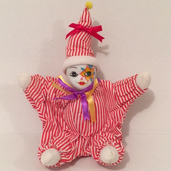 Vintage Porcelain Jester Clown Set. NEW - Picture 7 of 11